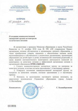 Приказ МЭГ